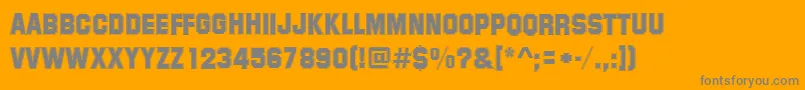 SummitRegular Font – Gray Fonts on Orange Background