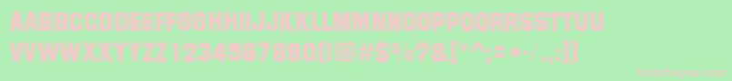 SummitRegular Font – Pink Fonts on Green Background