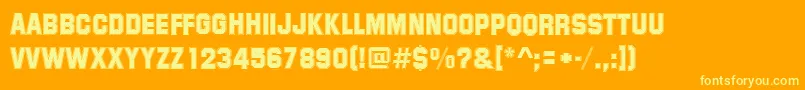 More about SummitRegular Font SummitRegular Font – Yellow Fonts on Orange Background