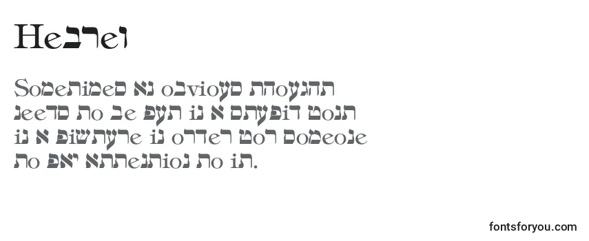 Schriftart Hebrew