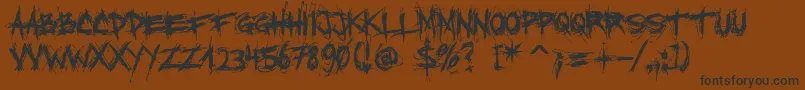 Подробнее о шрифте XxiiScratch Шрифт XxiiScratch – чёрные шрифты на коричневом фоне