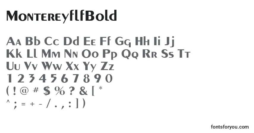 MontereyflfBoldフォント–アルファベット、数字、特殊文字