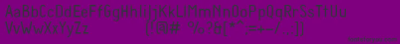 DiamanteLight Font – Black Fonts on Purple Background