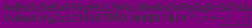 AmarillregDemo Font – Black Fonts on Purple Background