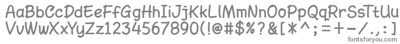 AmarillregDemo Font – Gray Fonts on White Background