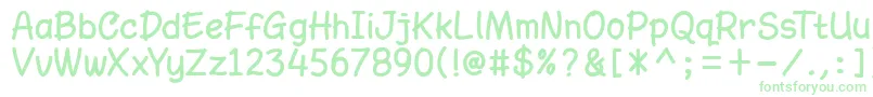 AmarillregDemo Font – Green Fonts on White Background