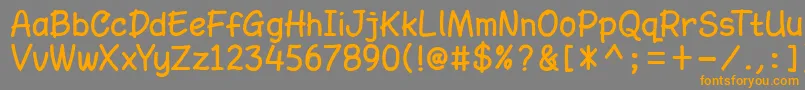AmarillregDemo Font – Orange Fonts on Gray Background