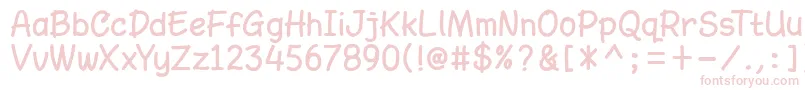 AmarillregDemo Font – Pink Fonts on White Background