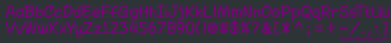 AmarillregDemo Font – Purple Fonts on Black Background