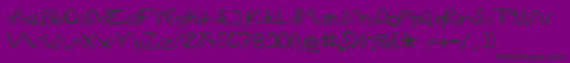 Mieszkanie9 Font – Black Fonts on Purple Background