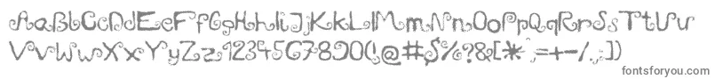 Шрифт Mieszkanie9 – серые шрифты