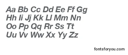 HelveticaBolditalic Font