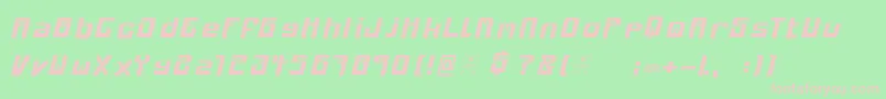 MclovinMedium Font – Pink Fonts on Green Background