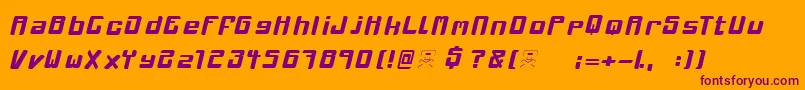 MclovinMedium Font – Purple Fonts on Orange Background