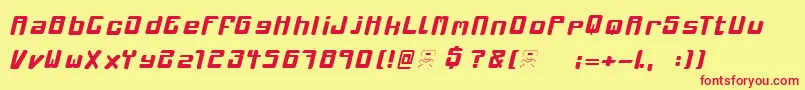 MclovinMedium Font – Red Fonts on Yellow Background