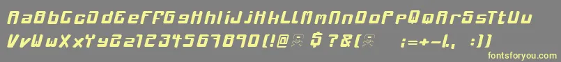 MclovinMedium Font – Yellow Fonts on Gray Background