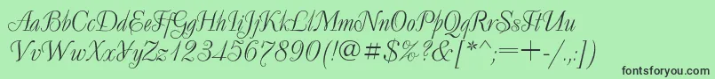 Decor ffy Font – Black Fonts on Green Background