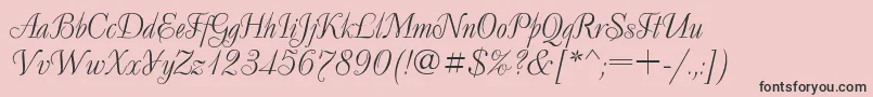 Шрифт Decor ffy – чёрные шрифты на розовом фоне