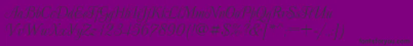 Decor ffy Font – Black Fonts on Purple Background