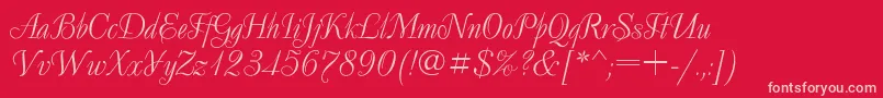 Шрифт Decor ffy – розовые шрифты на красном фоне