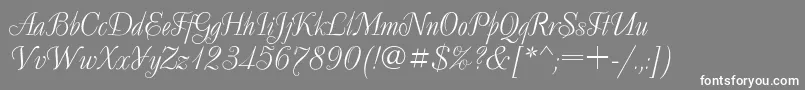 Decor ffy Font – White Fonts on Gray Background