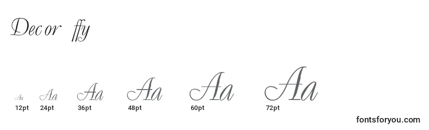 Decor ffy Font Sizes