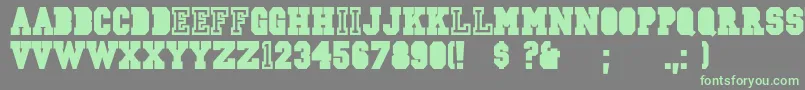 More about CsdJerseyNormal Font CsdJerseyNormal Font – Green Fonts on Gray Background
