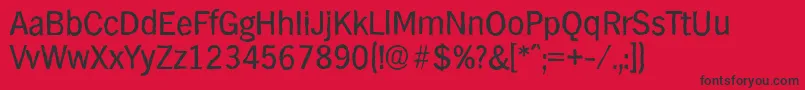HamburgantiqueRegular Font – Black Fonts on Red Background