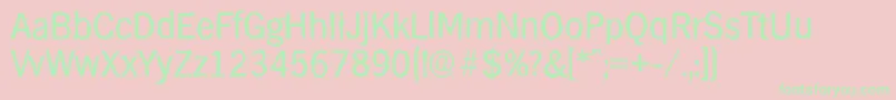HamburgantiqueRegular-fontti – vihreät fontit vaaleanpunaisella taustalla