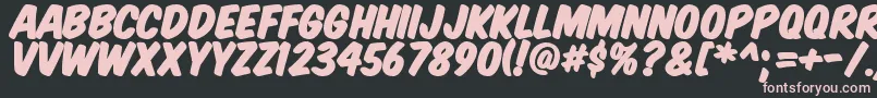 KomikaTitlePaint Font – Pink Fonts on Black Background