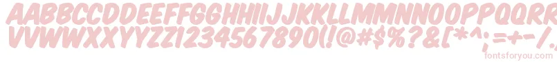 KomikaTitlePaint Font – Pink Fonts on White Background
