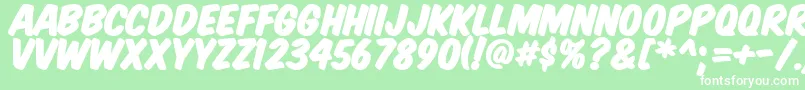 More about KomikaTitlePaint Font KomikaTitlePaint Font – White Fonts on Green Background