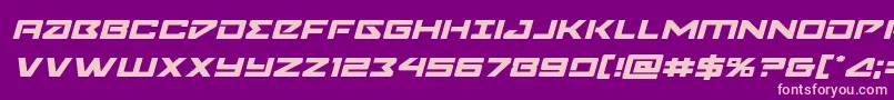 Navycadetexpandital Font – Pink Fonts on Purple Background