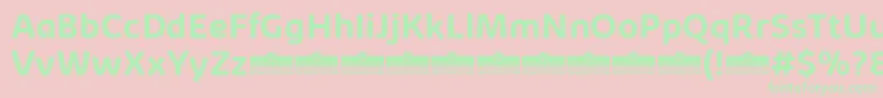 KabrioSoftBoldTrial Font – Green Fonts on Pink Background