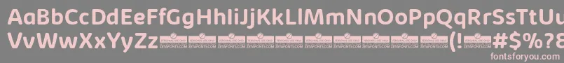 KabrioSoftBoldTrial Font – Pink Fonts on Gray Background