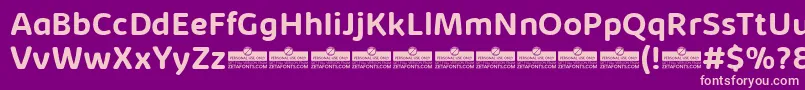 KabrioSoftBoldTrial Font – Pink Fonts on Purple Background