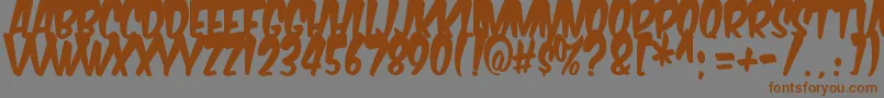 Más sobre la fuente Komikabg fuente Komikabg – Fuentes Marrones Sobre Fondo Gris