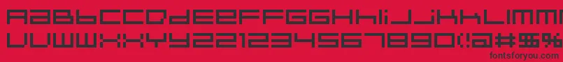 フォントIndieutkaPixel8 – 赤い背景に黒い文字