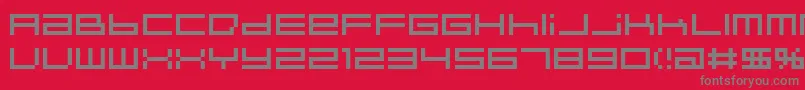 フォントIndieutkaPixel8 – 赤い背景に灰色の文字