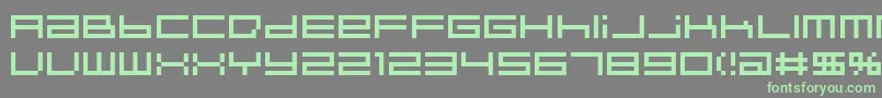 Police IndieutkaPixel8 – polices vertes sur fond gris
