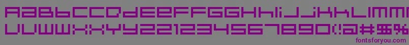 IndieutkaPixel8 Font – Purple Fonts on Gray Background