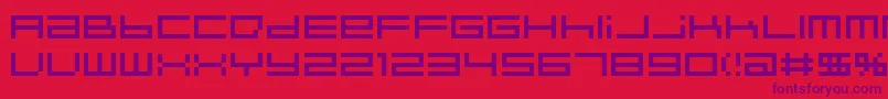 フォントIndieutkaPixel8 – 赤い背景に紫のフォント