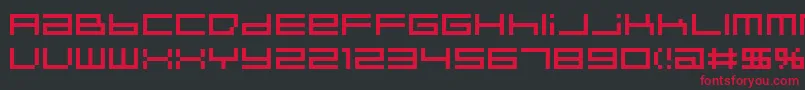IndieutkaPixel8 Font – Red Fonts on Black Background