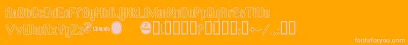 Saiba mais sobre a fonte ChiquitaOutlined Fonte ChiquitaOutlined – fontes rosa em um fundo laranja