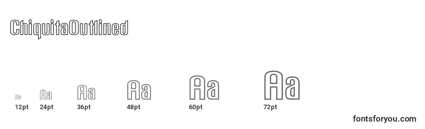 ChiquitaOutlined Font Sizes