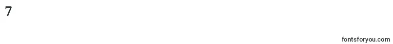 フォントHalantSemibold – フォント数字7