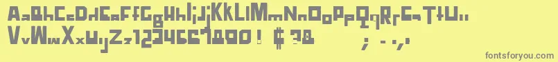 TtdCompadreRegular Font – Gray Fonts on Yellow Background