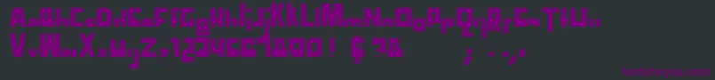 TtdCompadreRegular Font – Purple Fonts on Black Background