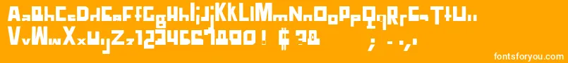 TtdCompadreRegular Font – White Fonts on Orange Background