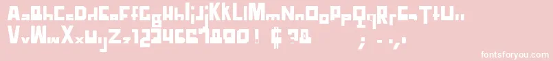 TtdCompadreRegular Font – White Fonts on Pink Background